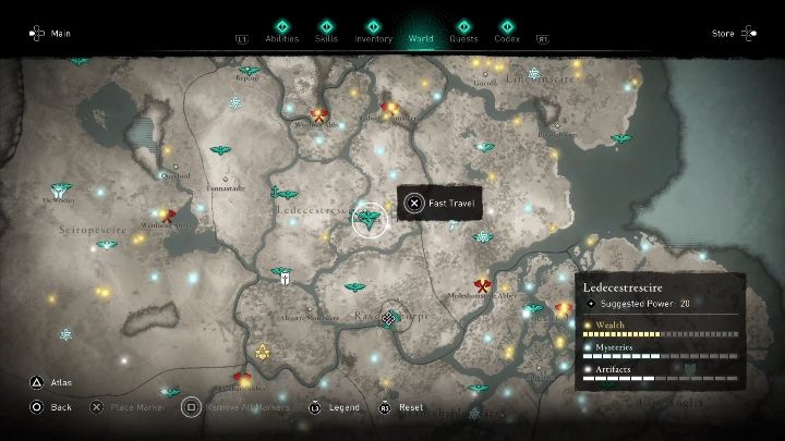 Lokacja: Kartkę znajdziesz w mieście Ledecestre - Assassins Creed Valhalla: Karta niesiona wiatrem - Ledecestrescire, sekrety - Assassins Creed Valhalla - poradnik do gry