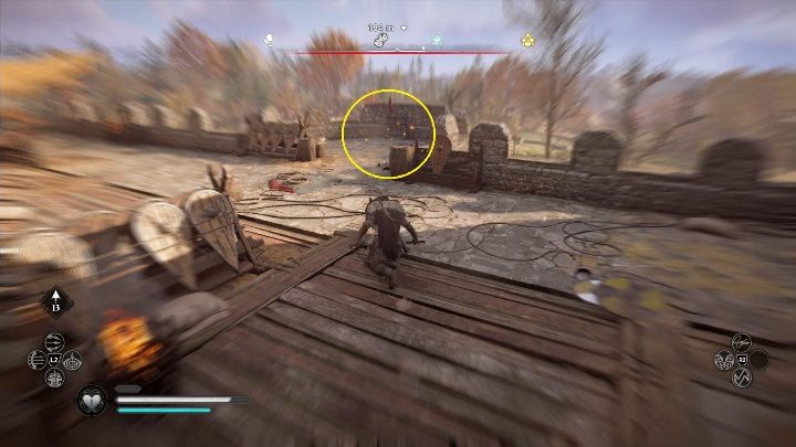 Koniec: Kartka zatrzyma się dopiero na wieży strażniczej przeciwników - Assassins Creed Valhalla: Karta niesiona wiatrem - Ledecestrescire, sekrety - Assassins Creed Valhalla - poradnik do gry