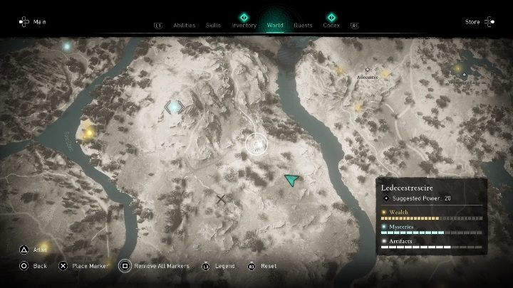 Tę maskę znajdziesz we wschodniej części regionu - Assassins Creed Valhalla: Rzymski artefakt - Ledecestrescire, sekrety, lokacje - Assassins Creed Valhalla - poradnik do gry