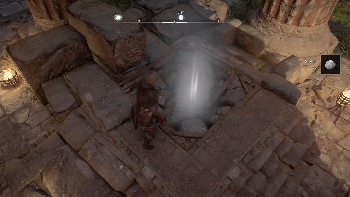 Maska leży pod stertą gruzów, musisz wysadzić je, aby zdobyć artefakt - Assassins Creed Valhalla: Rzymski artefakt - Ledecestrescire, sekrety, lokacje - Assassins Creed Valhalla - poradnik do gry