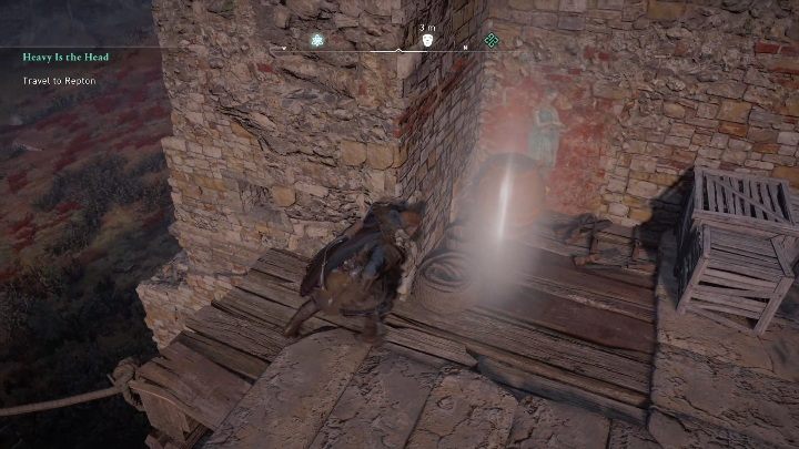 Aby ją dostać musisz po prostu wejść na górę, a następnie zniszczyć wazę, która stoi bezpośrednio na artefakcie - Assassins Creed Valhalla: Rzymski artefakt - Ledecestrescire, sekrety, lokacje - Assassins Creed Valhalla - poradnik do gry