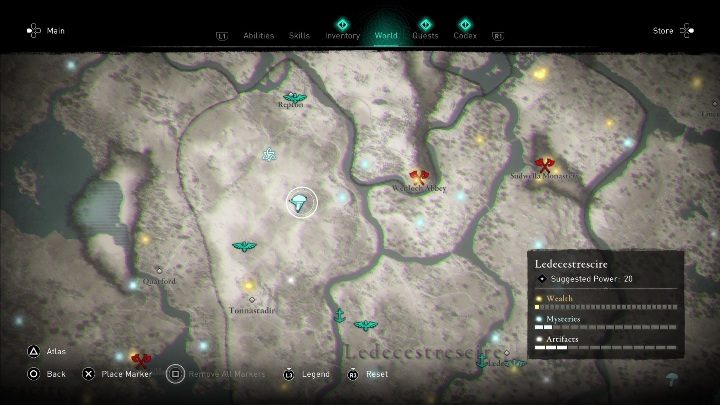 Muchomory znajdziesz w północnej części regionu, dokładnie pod miastem Repton - Assassins Creed Valhalla: Muchomor - Ledecestrescire, sekrety, lokacje - Assassins Creed Valhalla - poradnik do gry