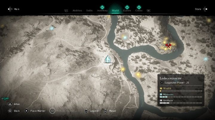 Głaz znajdziesz na południe od Repton, zaraz obok rzeki - Assassins Creed Valhalla: Głazy - Ledecestrescire, sekrety, lokacje - Assassins Creed Valhalla - poradnik do gry