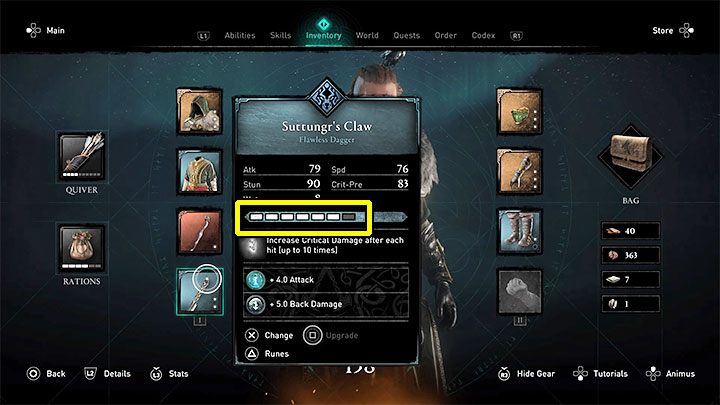 Każdą broń oraz element ubioru można ulepszyć maksymalnie 10 razy wydając na ten cel materiały do craftingu - Assassins Creed Valhalla: Jak ulepszyć ekwipunek? - Assassins Creed Valhalla - poradnik do gry