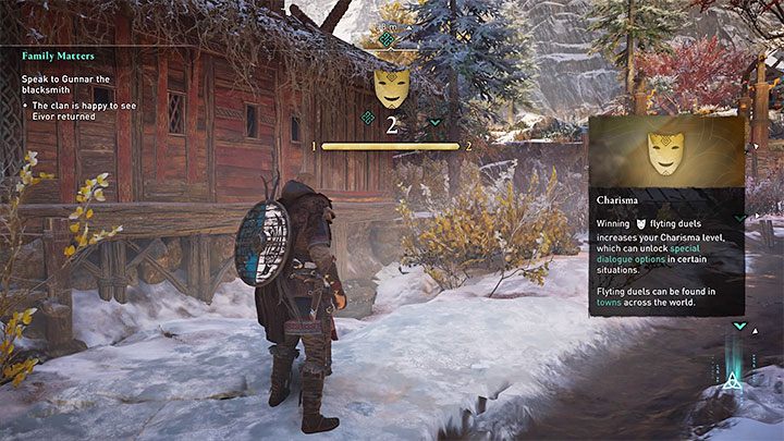 Każda wygrana pyskówka zwiększa charyzmę Eivora o 1 - Assassins Creed Valhalla: Jak i po co zwiększać charyzmę Eivora? - Assassins Creed Valhalla - poradnik do gry
