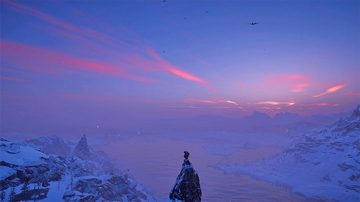 W szybszym odkrywaniu mapy świata i przenoszeniu się z punktu A do punktu B bardzo pomagają punkty widokowe / punkty synchronizacji, które są jednocześnie punktami szybkiej podróży - Assassins Creed Valhalla: Eksploracja - duże miasta, misje, żegluga - Assassins Creed Valhalla - poradnik do gry