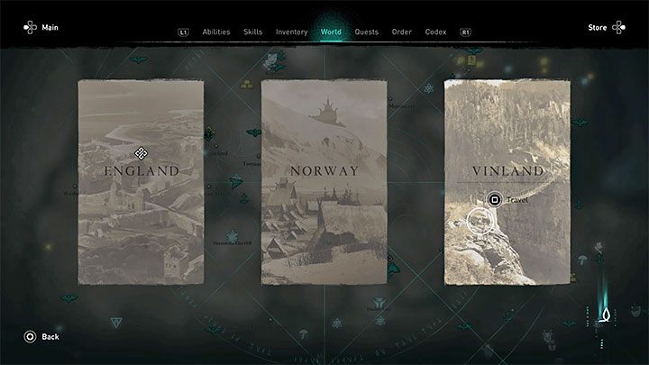 Jeśli chcesz ponownie odwiedzić Vinlandię w dalszej części gry, to najłatwiej jest tego dokonać wywołując w menu mapy atlas (wciśnij Trójkąt / Y) - Assassins Creed Valhalla: Jak się tam dostać do Vinlandii? - Assassins Creed Valhalla - poradnik do gry