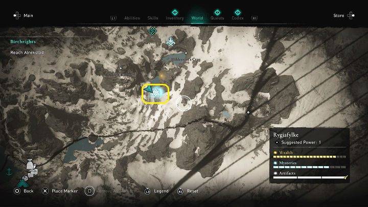 W miejscu zaznaczonym na powyższym obrazku spotkasz kobietę o imieniu Bil - Assassins Creed Valhalla: Grzebień mistrzów/Comb of Champions - solucja - Assassins Creed Valhalla - poradnik do gry