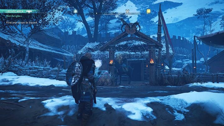 Gdy tylko wejdziesz do osady będziesz musiał spotkać się z Sigurdem - Assassins Creed Valhalla: Prawo urodzenia/Birthrights - solucja, opis przejścia - Assassins Creed Valhalla - poradnik do gry