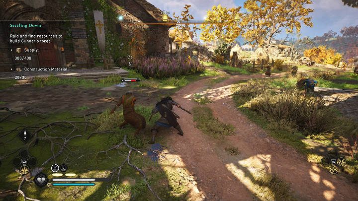 Zanim zaczniesz zbierać zapasy warto w pierwszej kolejności rozprawić się ze wszystkimi przeciwnikami - Assassins Creed Valhalla: Zapuszczanie korzeni/Settling Down - solucja - Assassins Creed Valhalla - poradnik do gry