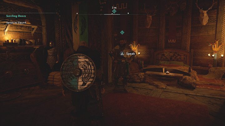 Okaże się, że Sigurd przygotował dla Eivora pokój w długim domu - Assassins Creed Valhalla: Zapuszczanie korzeni/Settling Down - solucja - Assassins Creed Valhalla - poradnik do gry