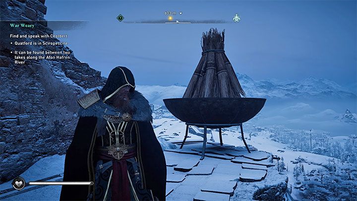 Przykładowy kosz do rozpalenia prezentuje obrazek - Assassins Creed Valhalla: Jest tam kto? - jak zdobyć trofeum? - Assassins Creed Valhalla - poradnik do gry