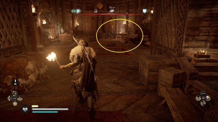 Wewnątrz zobaczysz od razu świecący się dokument, wystarczy, że podbiegniesz do niego, a trafi on do Twojego ekwipunku - Assassins Creed Valhalla: Fragment sagi Rigsogur - Grantebridgescire, sekrety - Assassins Creed Valhalla - poradnik do gry