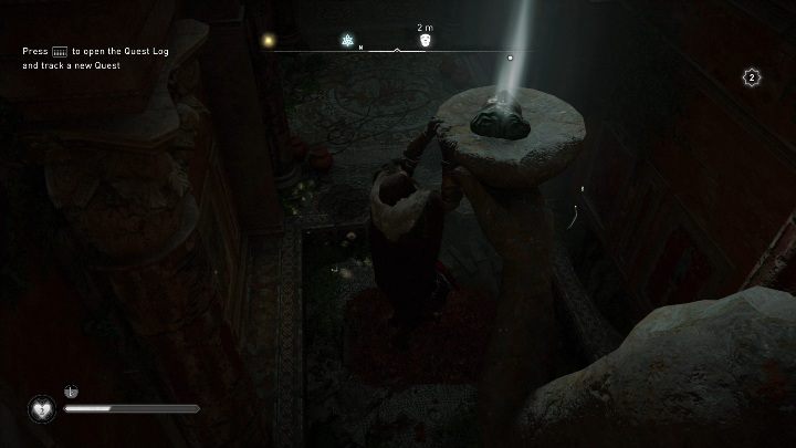 Zaraz za oknem znajduje się posąg, na którym leży artefakt - Assassins Creed Valhalla: Rzymski artefakt - Grantebridgescire, sekrety, lokacje - Assassins Creed Valhalla - poradnik do gry