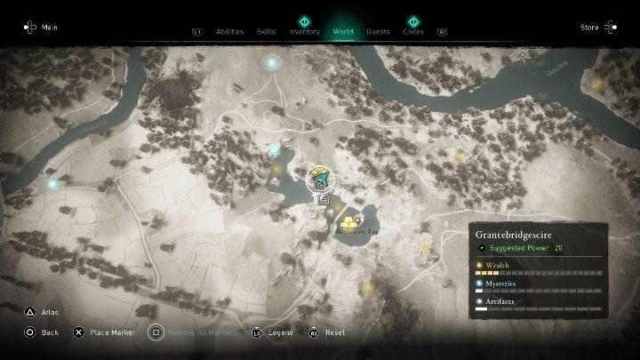 Zarękawica myśliwego znajduje się w zachodnio północnej części regionu - Assassins Creed Valhalla: Wyposażenie - Grantebridgescire, sekrety, lokacje - Assassins Creed Valhalla - poradnik do gry