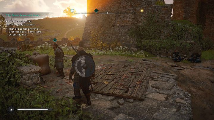 Odpowiedniego NPC znajdziesz tuż obok punktu synchronizacji - Assassins Creed Valhalla: Wielka Rozproszona Armia - solucja, opis przejścia - Assassins Creed Valhalla - poradnik do gry