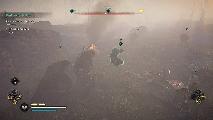 Jeśli uwolnisz mężczyznę w trakcie walki pomoże Ci on wykończyć wrogich żołnierzy - Assassins Creed Valhalla: Zagubieni na mokradłach/Orphans of the Fens - solucja - Assassins Creed Valhalla - poradnik do gry