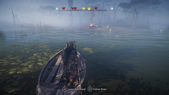 Wejdź do łódki i przepraw się wraz z mężczyzną na drugą stronę mokradeł - Assassins Creed Valhalla: Droga do Niebiańskiego Błękitu - solucja - Assassins Creed Valhalla - poradnik do gry