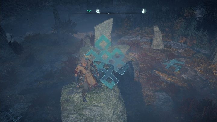 Następnie wskocz na najwyższy głaz znajdujący się w okolicy i spójrz w kierunku północy - Assassins Creed Valhalla: Głazy - Vinlandia, sekrety, lokacje - Assassins Creed Valhalla - poradnik do gry