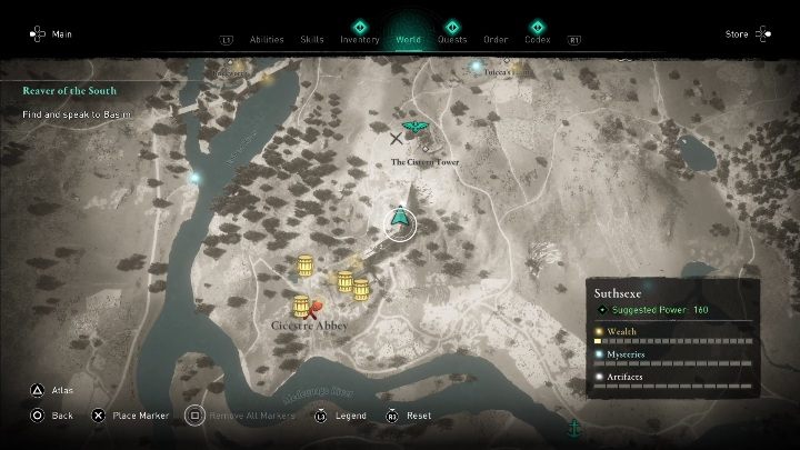 Lokacja: Kartkę znajdziesz w Opactwie Cicestre - Assassins Creed Valhalla: Karta niesiona wiatrem - Suthsexe, sekrety, lokacje - Assassins Creed Valhalla - poradnik do gry