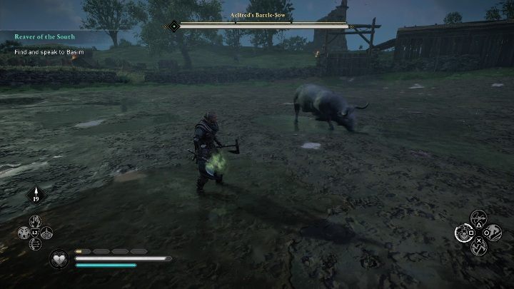 Twoim zadaniem jest ubicie największego przeciwnika, jednak w okolicy będą czaić się mniejsze byki, które pomogą swojemu przywódcy w najmniej oczekiwanym momencie - Assassins Creed Valhalla: Legendarne zwierzę - Suthsexe, sekrety, lokacje - Assassins Creed Valhalla - poradnik do gry