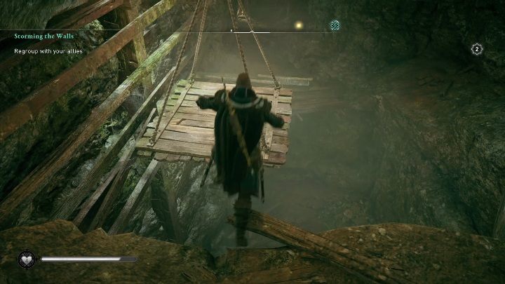 Po przedostaniu się dalej po prostu idź do przodu i staraj się nie spaść - Assassins Creed Valhalla: Skarby Brytanii - Suthsexe, sekrety, lokacje - Assassins Creed Valhalla - poradnik do gry