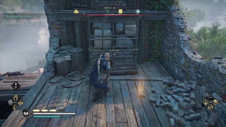 Następnie wejdź na najwyższy element budynku, a potem przesuń półkę w prawo, aby dostać się do środka - Assassins Creed Valhalla: Zdolności - Suthsexe, sekrety, lokacje - Assassins Creed Valhalla - poradnik do gry