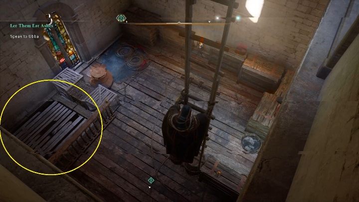 Zsuń się po drabinie, a następnie zniszcz wszelkie przeszkody utrudniające Ci zejście niżej - Assassins Creed Valhalla: Wyposażenie - Suthsexe, sekrety, lokacje - Assassins Creed Valhalla - poradnik do gry