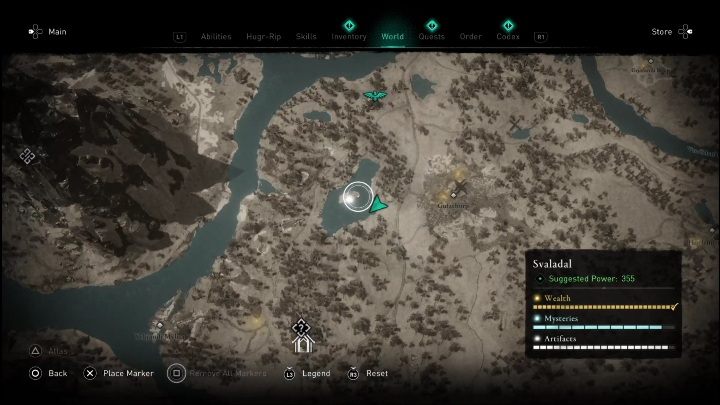 Lokalizacja: środkowa część mapy, blisko schroniska Jordeygr - AC Valhalla Świt Ragnaroku: Heroiczna saga (Svaladal) - lista wszystkich - Assassins Creed Valhalla - poradnik do gry