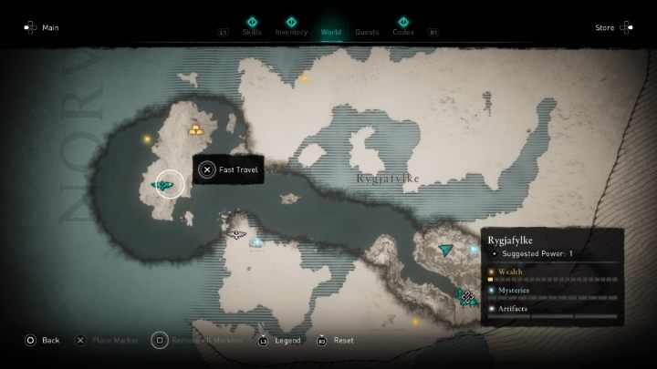 Podstawowymi punktami szybkiej podróży są punkty oznaczone na mapie ikoną kruka - Assassins Creed Valhalla: Jak aktywować szybką podróż? - Assassins Creed Valhalla - poradnik do gry
