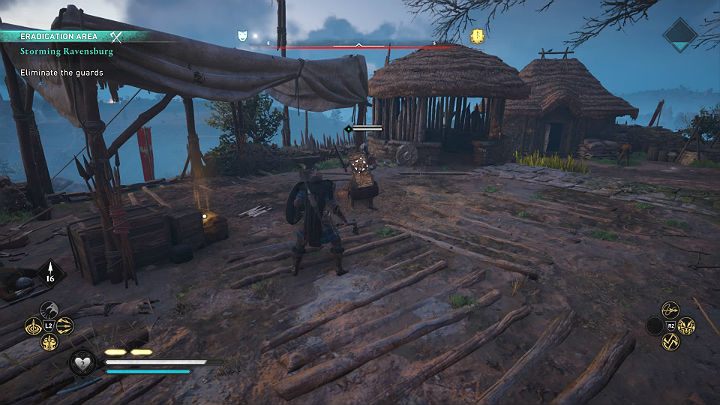 Zadanie jest bardzo proste - wejdź do Ravensburga i wyeliminuj każdego żołnierza, którego napotkasz na swojej drodze - Assassins Creed Valhalla: Szturm na Ravensburg/Storming Ravensburg - solucja - Assassins Creed Valhalla - poradnik do gry