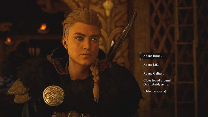 W trakcie rozmowy z Somą możesz powiedzieć jej o wszystkich tropach jakie udało Ci się znaleźć - Assassins Creed Valhalla: Odór zdrady/The Stench of Treachery - solucja - Assassins Creed Valhalla - poradnik do gry