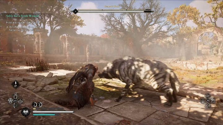 Skup się pierw na swoim głównym przeciwniku, nie jest on trudny do pokonania - Assassins Creed Valhalla: Legendarne zwierzę - Lincolnscire, sekrety, lokacje - Assassins Creed Valhalla - poradnik do gry