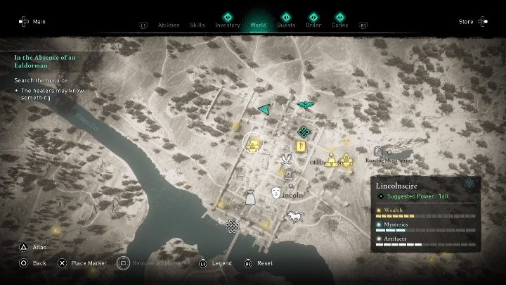 Skrzynię znajdziesz w mieście Lincoln - Assassins Creed Valhalla: Wyposażenie - Lincolnscire, sekrety, lokacje - Assassins Creed Valhalla - poradnik do gry