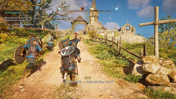 Po rozpoczęciu rajdu przystąpisz do walk z wrogo nastawionymi postaciami przebywającymi w atakowanej lokacji - Assassins Creed Valhalla: Jak zaliczyć Najazd / Rajd? - Assassins Creed Valhalla - poradnik do gry