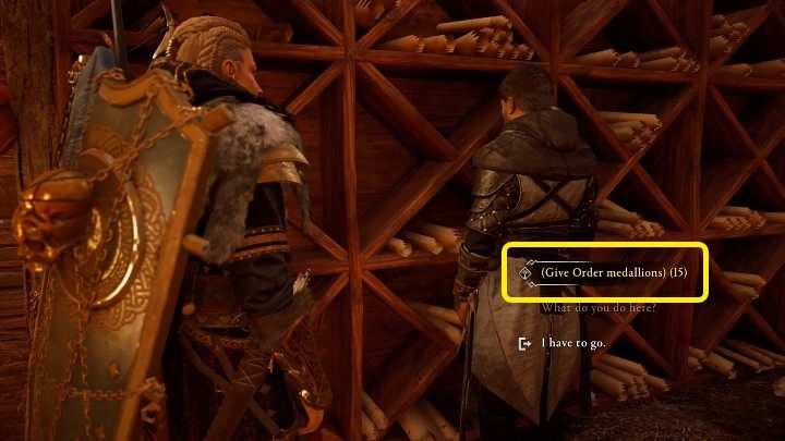 Wszystkie zabrane medaliony można sukcesywnie zanosić do Hythama - Assassins Creed Valhalla: Niszczenie Zakonu/Breaking the Order - solucja - Assassins Creed Valhalla - poradnik do gry