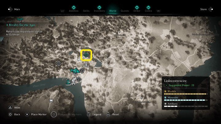 Oktawian poprosił Eivora o odzyskanie posągu rzymskiego legionisty, skradzionego mu przez konkurenta - Assassins Creed Valhalla: Odwieczna rywalizacja/A Rivalry for the Ages - solucja - Assassins Creed Valhalla - poradnik do gry