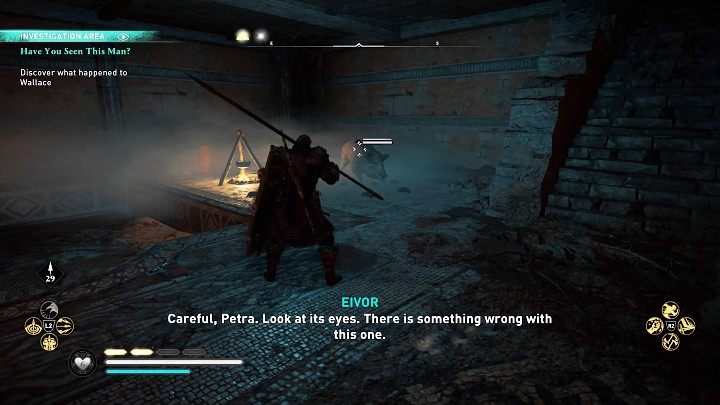 Na dole zaatakuje Cię sporych rozmiarów dzik - Assassins Creed Valhalla: Ktoś widział tego człowieka - solucja, opis przejścia - Assassins Creed Valhalla - poradnik do gry