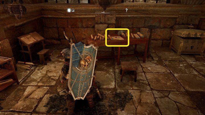 Kodeks Magasa, Strona I (The Magas Codex, Page I) znajduje się zaraz przy wejściu, na biurku po lewej stronie - Assassins Creed Valhalla: Krótka historia ukrytych - solucja, opis przejścia - Assassins Creed Valhalla - poradnik do gry