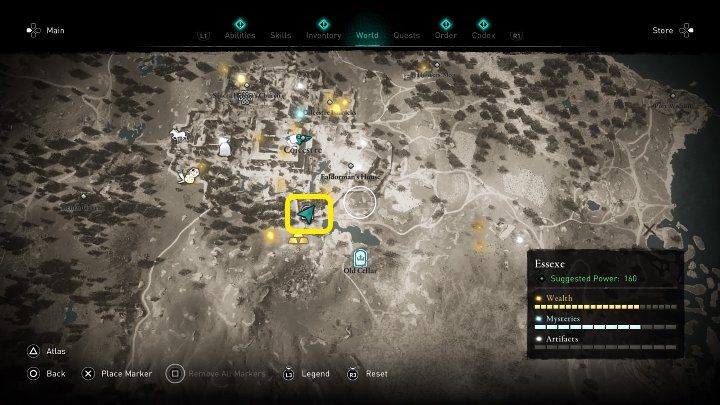 Camulodunum Assassin Bureau znajdziesz na obszarze Essexe, w miejscu zaznaczonym na powyższym obrazku - Assassins Creed Valhalla: Krótka historia ukrytych - solucja, opis przejścia - Assassins Creed Valhalla - poradnik do gry