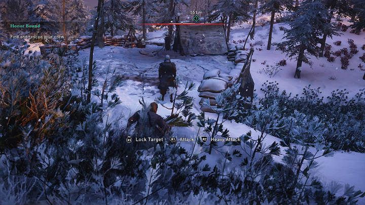 Idąc dalej w stronę głównego celu misji zaczniesz spotykać ludzi Kjotvego - Assassins Creed Valhalla: Więzy Krwi/Honor Bound - solucja, opis przejścia - Assassins Creed Valhalla - poradnik do gry