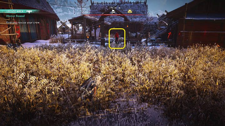 Bezpieczne wejście do budynku w którym wróg przetrzymuje sojuszników Eivora znajduje się na dachu więc będziesz musiał się tam wspiąć - Assassins Creed Valhalla: Więzy Krwi/Honor Bound - solucja, opis przejścia - Assassins Creed Valhalla - poradnik do gry