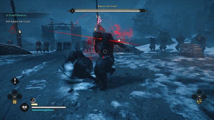 Przeciwnik jest na tyle pewny siebie, że rozpocznie walkę bez żadnej broni jednak nie oznacza to, że można go lekceważyć - Assassins Creed Valhalla: Okrutny los/A Cruel Destiny - solucja, opis przejścia - Assassins Creed Valhalla - poradnik do gry