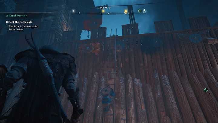 Zwróć uwagę na to, że Twoi wojownicy zaczęli podkładać pod mur drabiny - Assassins Creed Valhalla: Okrutny los/A Cruel Destiny - solucja, opis przejścia - Assassins Creed Valhalla - poradnik do gry