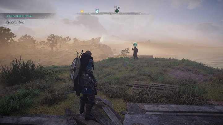 Gdy dotrzesz do obozu od razu porozmawiaj z Finnrem - Assassins Creed Valhalla: Gniew morza/A Fury from the Sea - solucja - Assassins Creed Valhalla - poradnik do gry