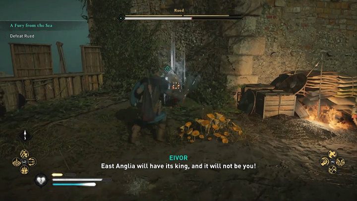 Poza zwykłymi zdolnościami wyrządzającymi obrażenia Rued może także włączyć regenerację utraconego zdrowia - Assassins Creed Valhalla: Gniew morza/A Fury from the Sea - solucja - Assassins Creed Valhalla - poradnik do gry