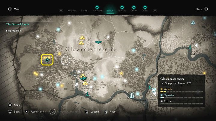 Od Cynona dowiedziałeś się, że Modron zabrała Tewdwra do swojej świątyni w lesie Aelfwood - Assassins Creed Valhalla: Jak jagnię na rzeź/The Gutted Lamb - solucja - Assassins Creed Valhalla - poradnik do gry