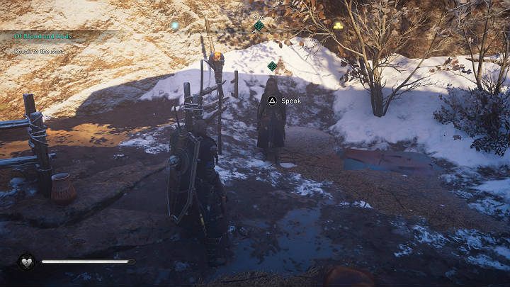 Gdy będziesz na miejscu porozmawiaj z wyrocznią, by dowiedzieć się kto lepiej spisze się w roli jarla - Vili czy Trygve - Assassins Creed Valhalla: Krew i bogowie/Of Blood and Gods - solucja - Assassins Creed Valhalla - poradnik do gry