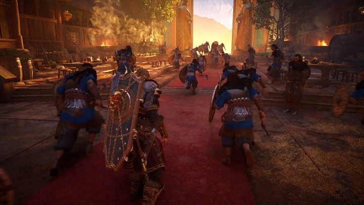 Wstań z łóżka, pomów z Sigurdem i Svalą, a następnie idź do ostatniego rzędu stołów - Assassins Creed Valhalla: Stróż brata swego / A Brothers Keeper - solucja - Assassins Creed Valhalla - poradnik do gry