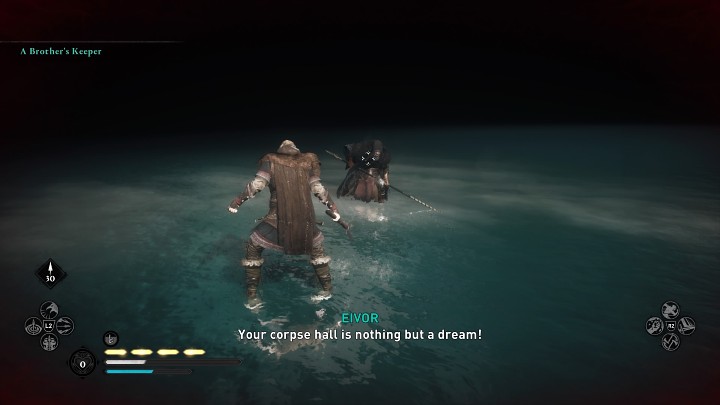 Gdy tylko będziesz chciał trafić w cel, Odyn rozpłynie się w powietrzu - Assassins Creed Valhalla: Stróż brata swego / A Brothers Keeper - solucja - Assassins Creed Valhalla - poradnik do gry